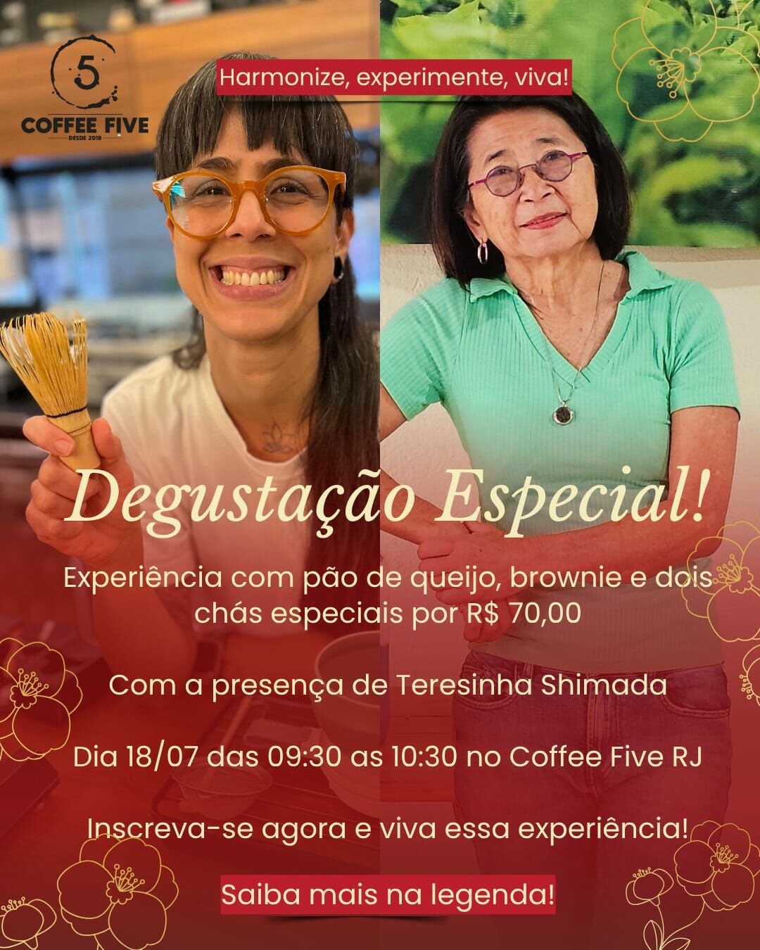 Encontro com a Mestra de chás no Coffee 5 Rio de Janeiro